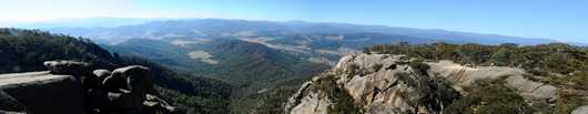 Panoramic view from Mt Buffalo